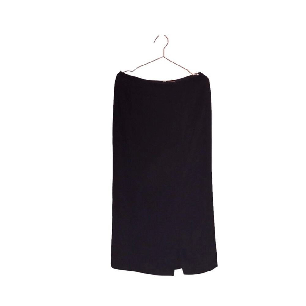 Alia black Midi Skirt with side slit size 10